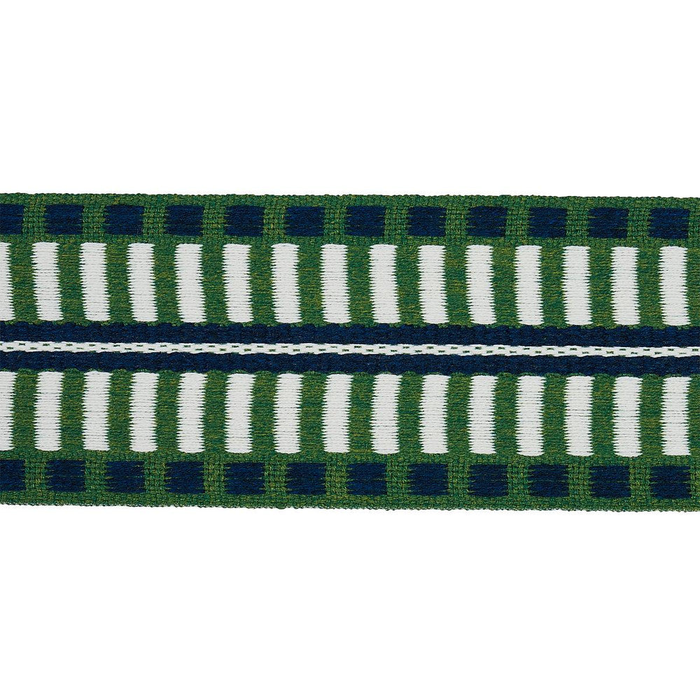Jacobsen Tape Indoor/Outdoor Emerald 73632 by Schumacher Trim Indoor/Outdoor Recolors - Fabric Carolina -