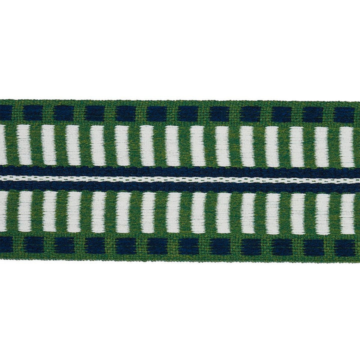 Jacobsen Tape Indoor/Outdoor Emerald 73632 by Schumacher Trim Indoor/Outdoor Recolors - Fabric Carolina -