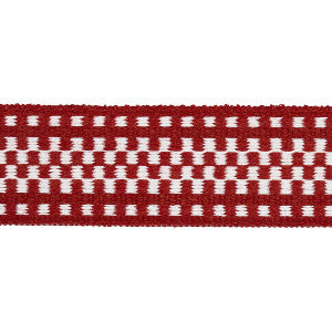 Marta Tape Indoor/Outdoor Red 73658 by Schumacher Trim