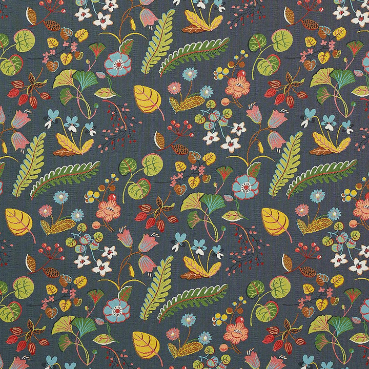 Botanica Indoor/Outdoor Charcoal 75941 by Schumacher Fabric Indoor/Outdoor Recolors 26.75" - Fabric Carolina -