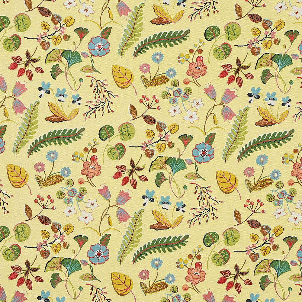 Botanica Indoor/Outdoor Yellow 75943 by Schumacher Fabric Indoor/Outdoor Recolors 26.75" - Fabric Carolina -