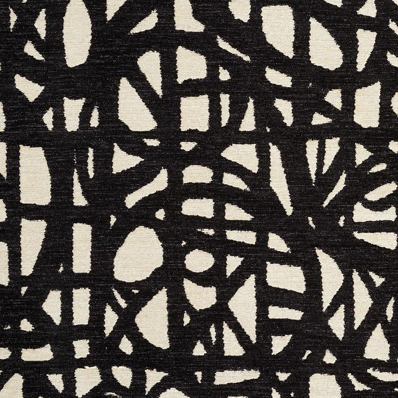 Momentum Black 76711 by Schumacher Designer Fabric Freehand 25.25" - Swanky Fabrics -