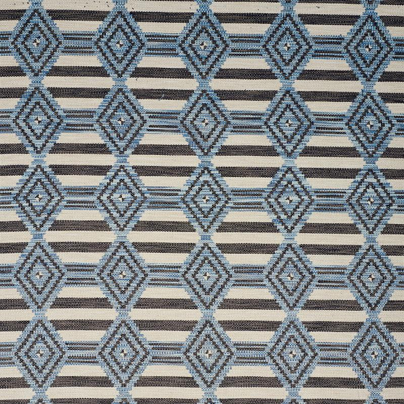 Manta Performance Blue 77442 by Schumacher Fabric Open Sky 9.5" - Fabric Carolina -