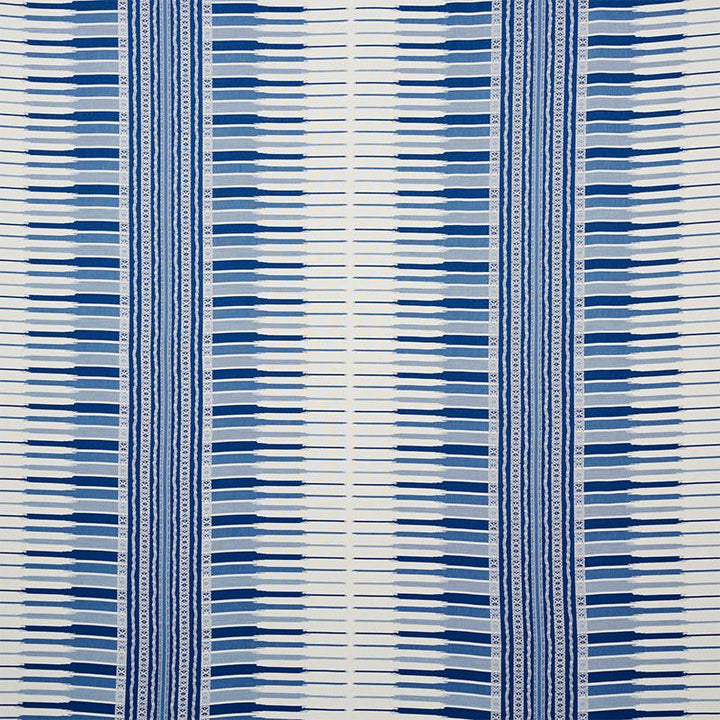 Atchison Blue 77610 by Schumacher Designer Fabric Undefined 27.0" - Swanky Fabrics -