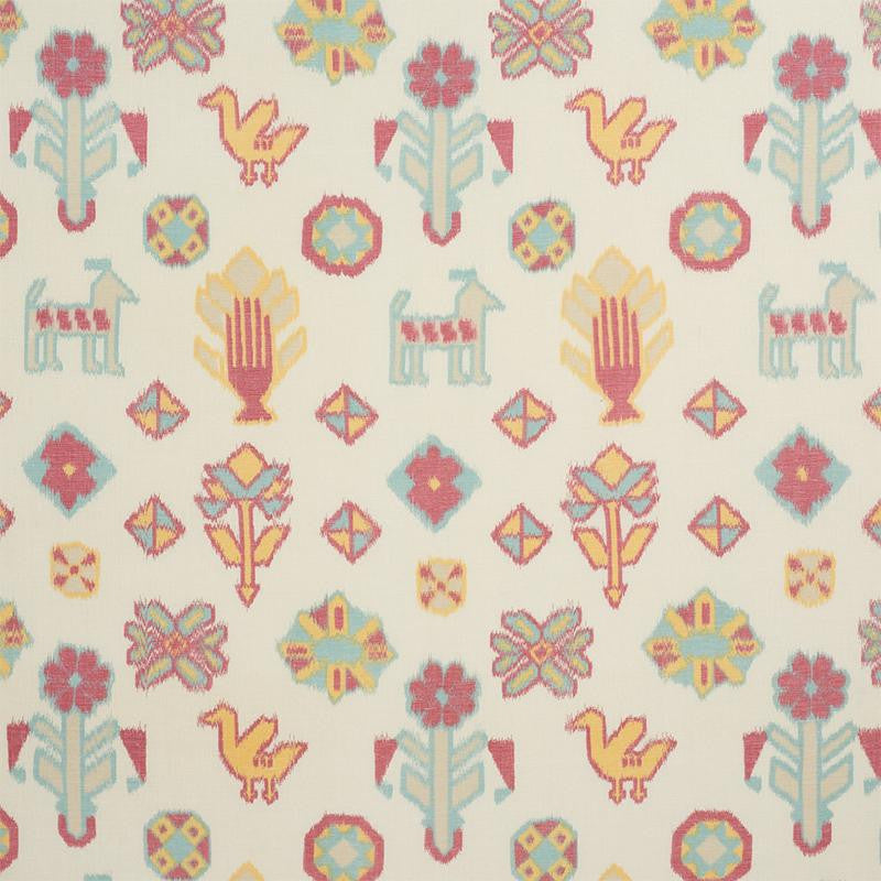 Chuska Warp Print Multi 78140 by Schumacher Fabric True West 18.0" - Fabric Carolina -