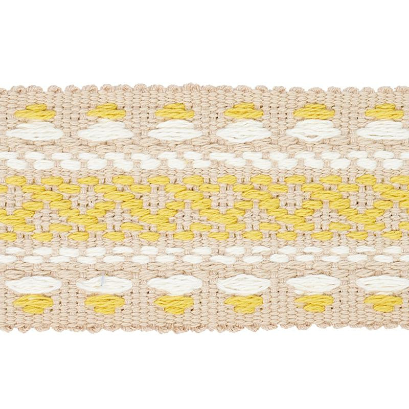 Loveland Yellow 78160 by Schumacher Trim Earth & Sky - Fabric Carolina -