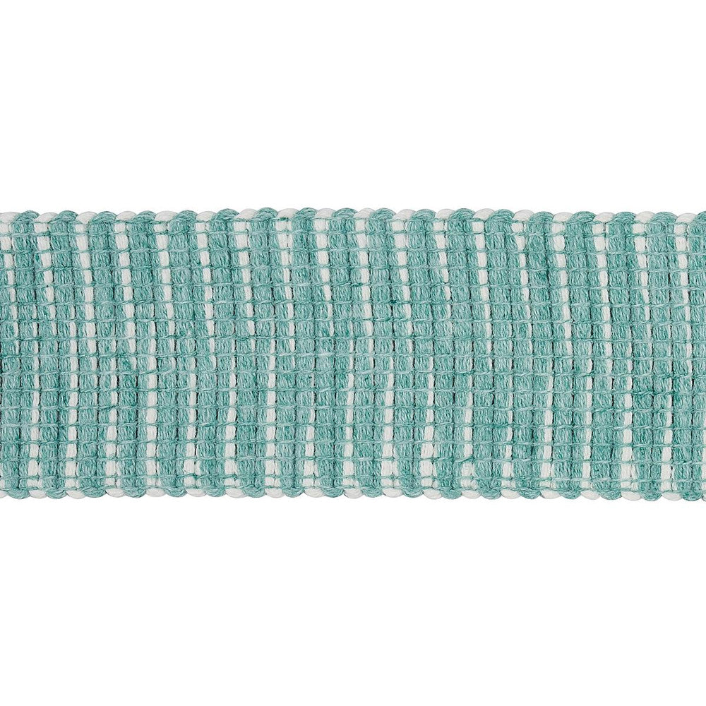 Pierce Tape Indoor/Outdoor Aqua 79414 by Schumacher Trim Indoor/Outdoor Recolors - Fabric Carolina -