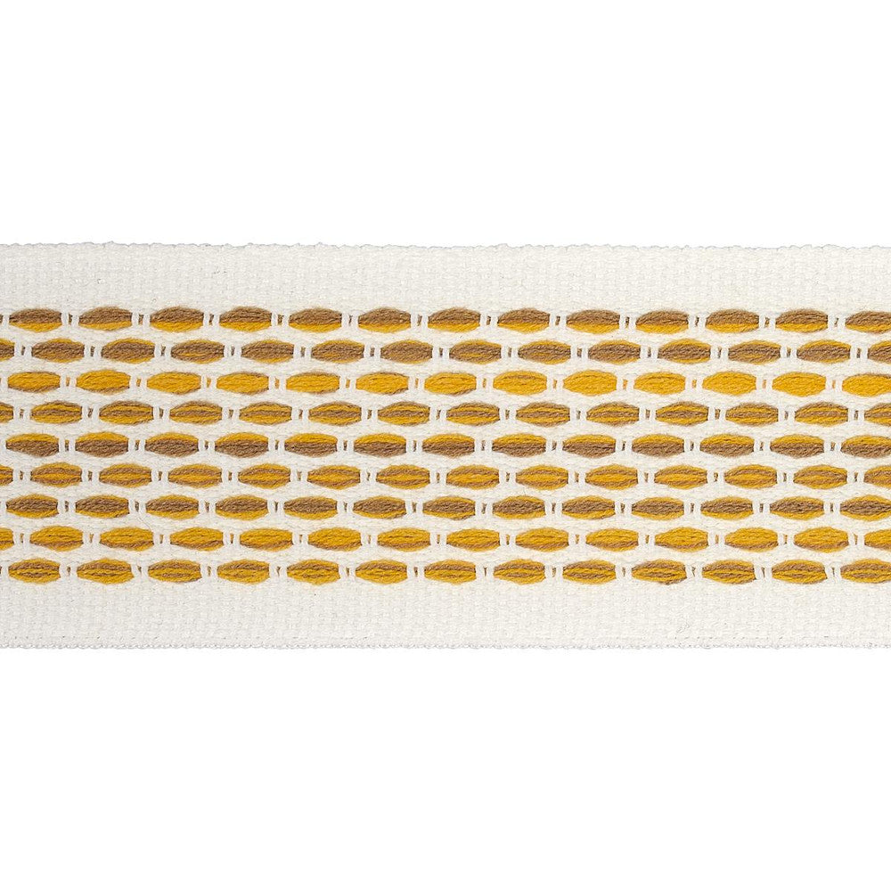 Portola Tape Indoor/Outdoor Yellow 79425 by Schumacher Trim Indoor/Outdoor Recolors - Fabric Carolina -