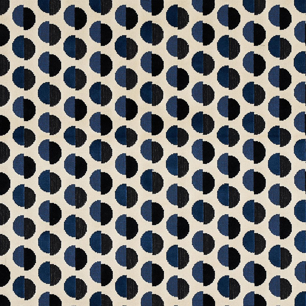 Half Moon Velvet Navy 80850 by Schumacher Fabric Smith Street 26.78" - Fabric Carolina -