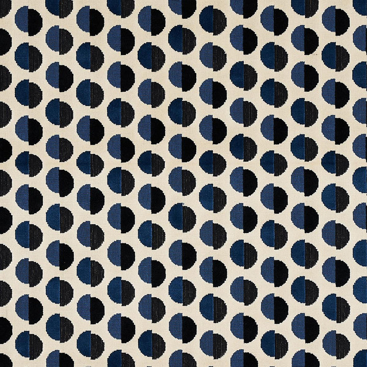 Half Moon Velvet Navy 80850 by Schumacher Fabric Smith Street 26.78" - Fabric Carolina -