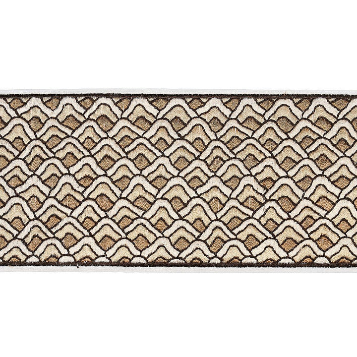 Sunrise Embroidery Tape Sand 80890 by Schumacher Trim Orient Express 9.5" - Fabric Carolina -