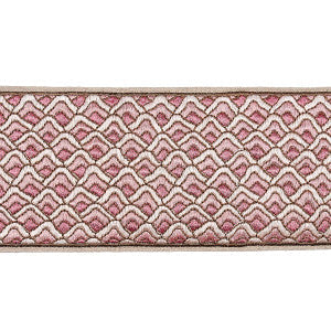 Sunrise Embroidery Tape Pink 80891 by Schumacher Trim