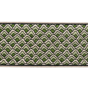 Sunrise Embroidery Tape Emerald 80892 by Schumacher Trim