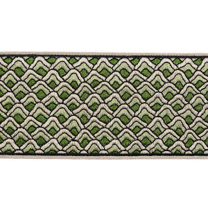 Sunrise Embroidery Tape Emerald 80892 by Schumacher Trim
