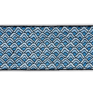 Sunrise Embroidery Tape Blues 80893 by Schumacher Trim