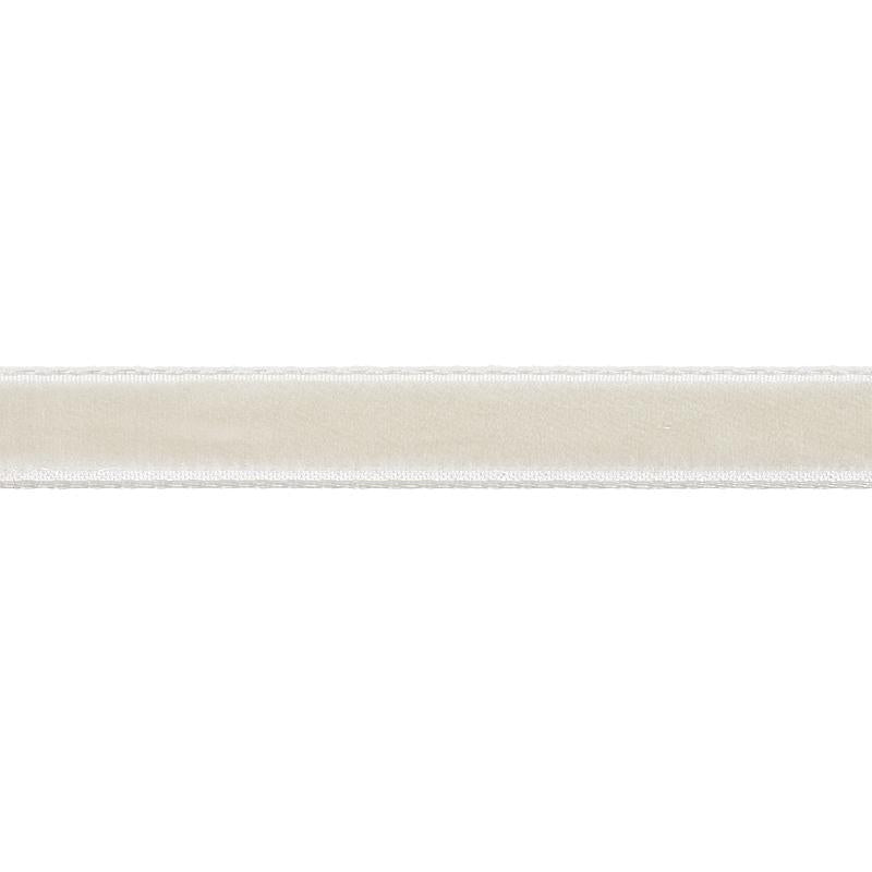 Velvet Tape Narrow Dove 80921 by Schumacher Designer Trim Perfect Basics: Velvet Tapes - Swanky Fabrics -