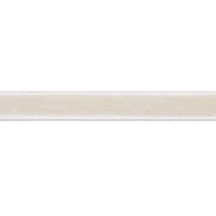 Velvet Tape Narrow Dove 80921 by Schumacher Trim Perfect Basics: Velvet Tapes - Fabric Carolina -