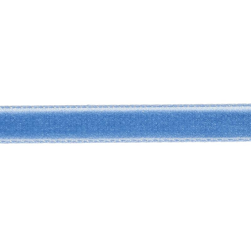 Velvet Tape Narrow Cadet 80923 by Schumacher Trim Perfect Basics: Velvet Tapes - Fabric Carolina -