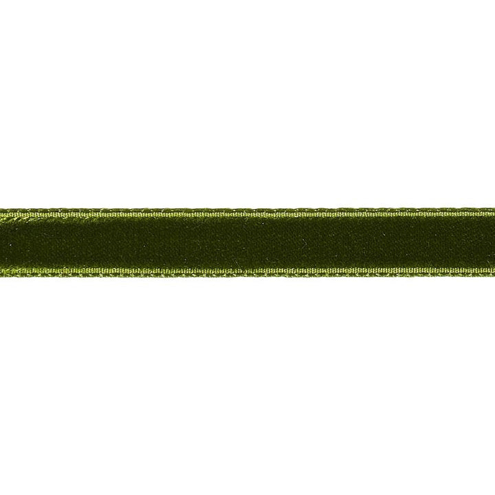 Velvet Tape Narrow Moss 80925 by Schumacher Trim Perfect Basics: Velvet Tapes - Fabric Carolina -