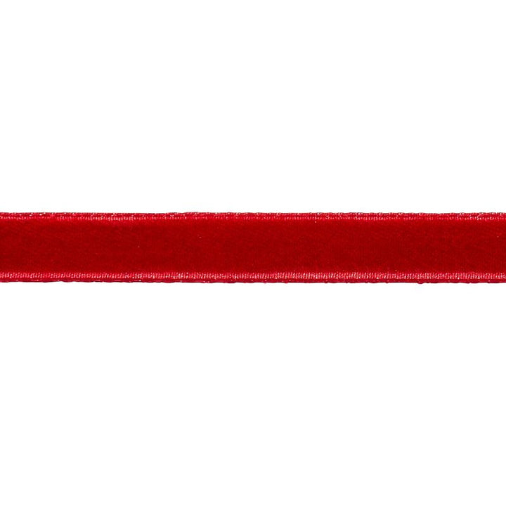 Velvet Tape Narrow Crimson 80927 by Schumacher Trim Perfect Basics: Velvet Tapes - Fabric Carolina -