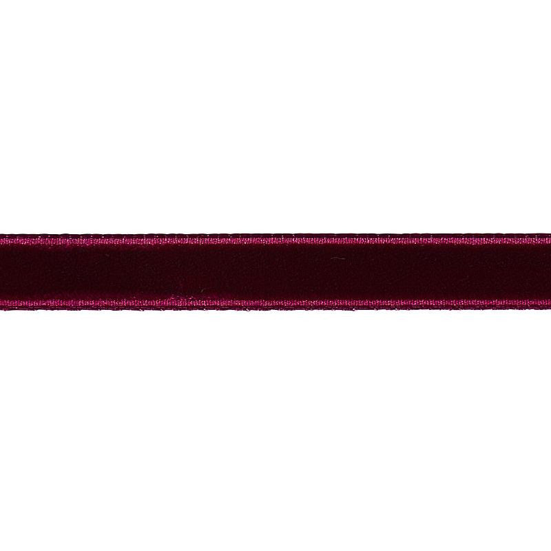 Velvet Tape Narrow Aubergine 80928 by Schumacher Trim Perfect Basics: Velvet Tapes - Fabric Carolina -