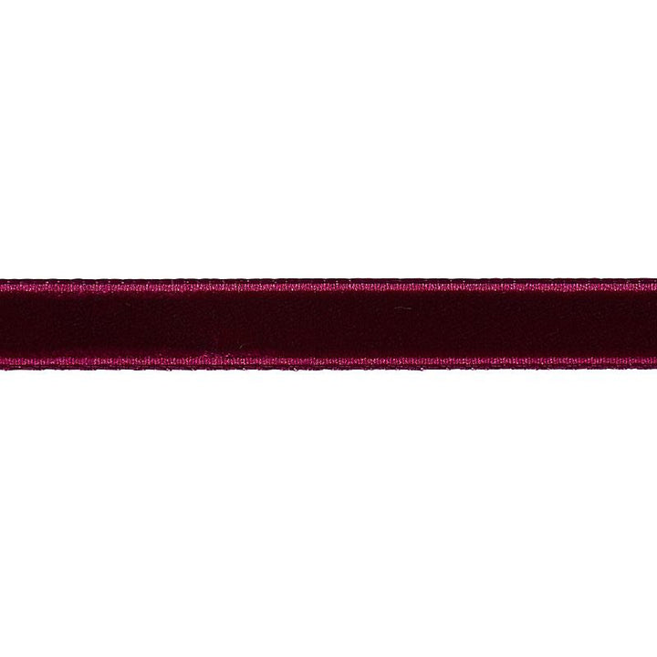 Velvet Tape Narrow Aubergine 80928 by Schumacher Trim Perfect Basics: Velvet Tapes - Fabric Carolina -