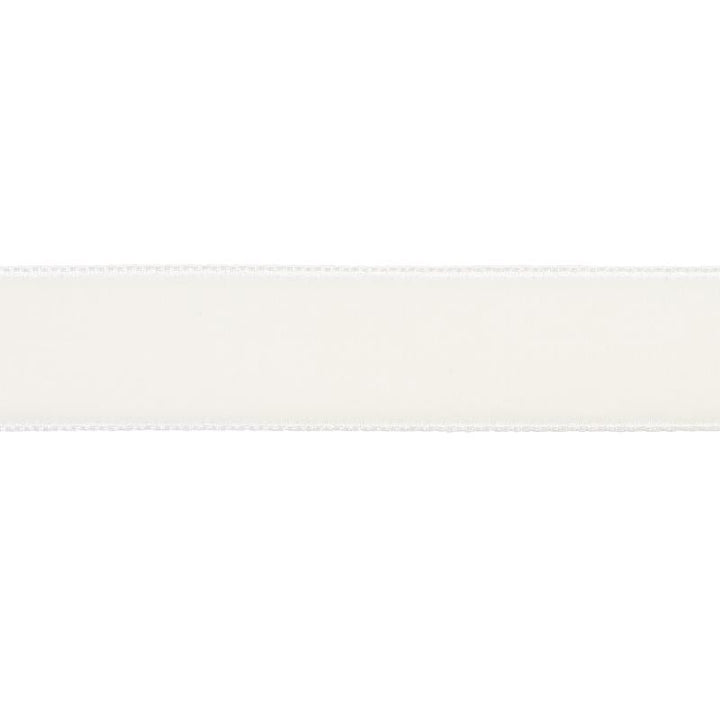 Velvet Tape Medium Ivory 80940 by Schumacher Trim Perfect Basics: Velvet Tapes - Fabric Carolina -