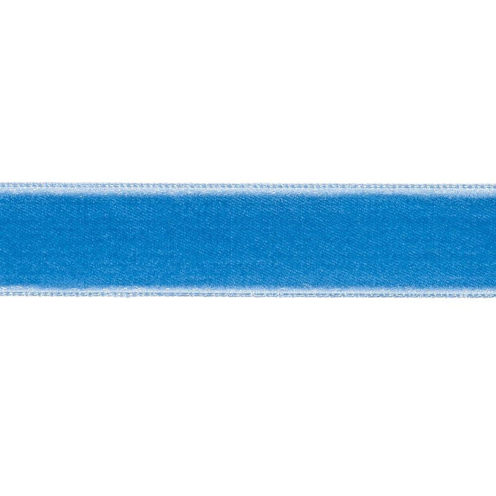 Velvet Tape Medium Cadet 80943 by Schumacher Designer Trim Perfect Basics: Velvet Tapes - Swanky Fabrics -
