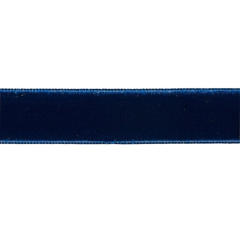 Velvet Tape Medium Saphire 80944 by Schumacher Trim Perfect Basics: Velvet Tapes - Fabric Carolina -