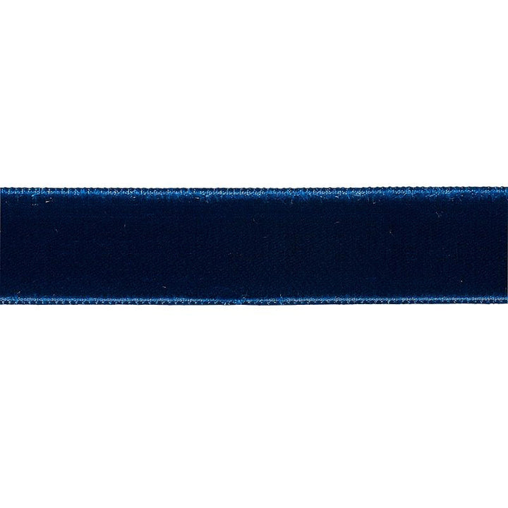 Velvet Tape Medium Saphire 80944 by Schumacher Trim Perfect Basics: Velvet Tapes - Fabric Carolina -