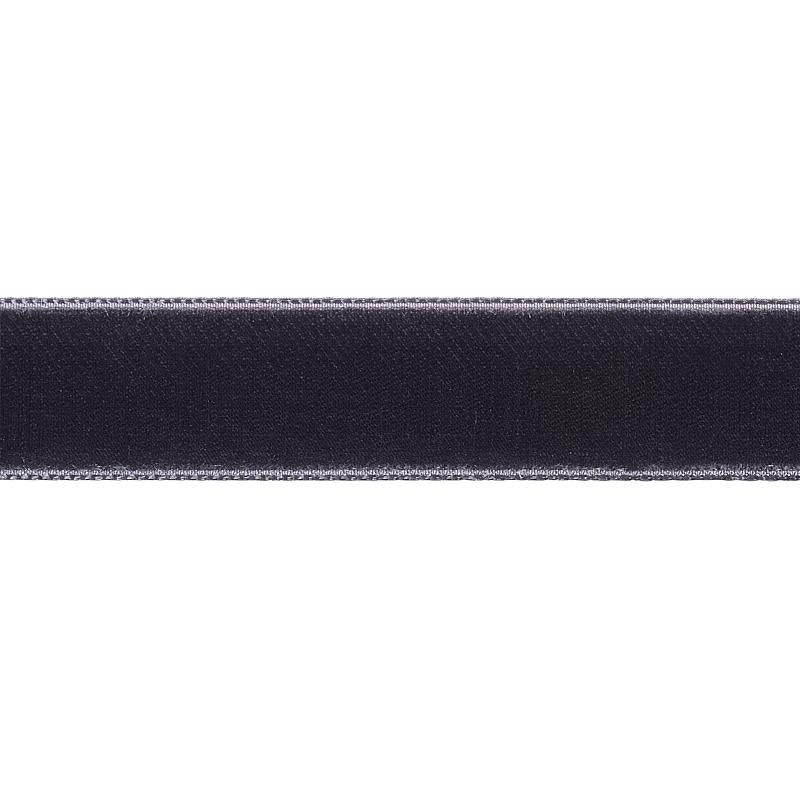 Velvet Tape Medium Graphite 80950 by Schumacher Trim Perfect Basics: Velvet Tapes - Fabric Carolina -