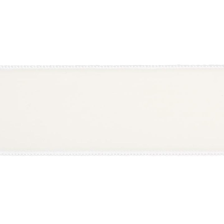 Velvet Tape Wide Ivory 80960 by Schumacher Trim Perfect Basics: Velvet Tapes - Fabric Carolina -