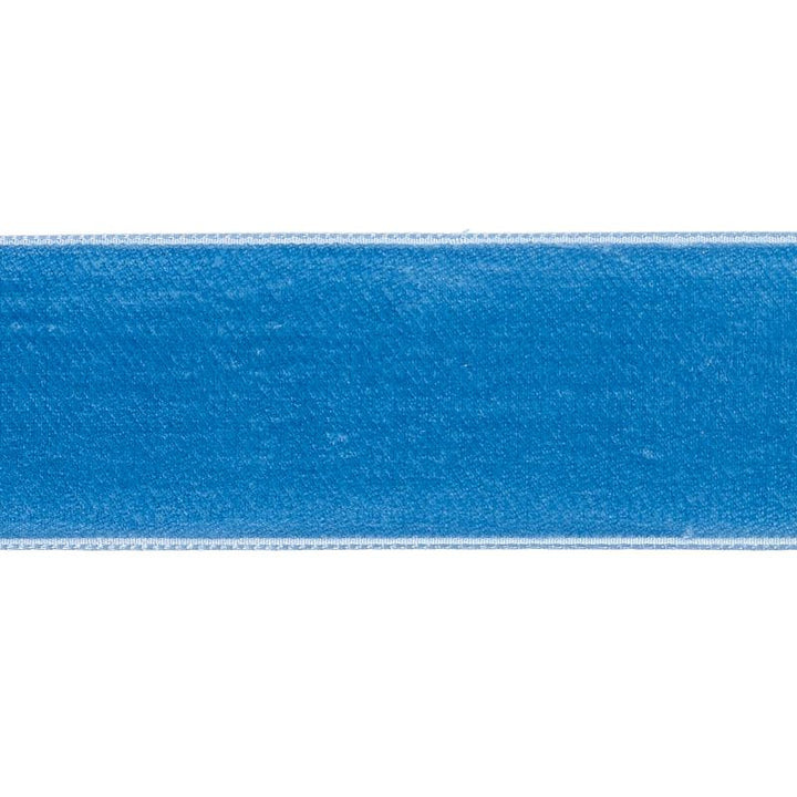 Velvet Tape Wide Cadet 80963 by Schumacher Trim Perfect Basics: Velvet Tapes - Fabric Carolina -