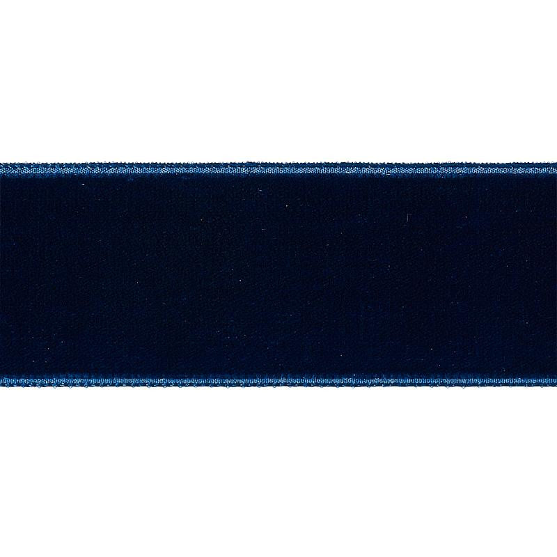 Velvet Tape Wide Saphire 80964 by Schumacher Trim Perfect Basics: Velvet Tapes - Fabric Carolina -