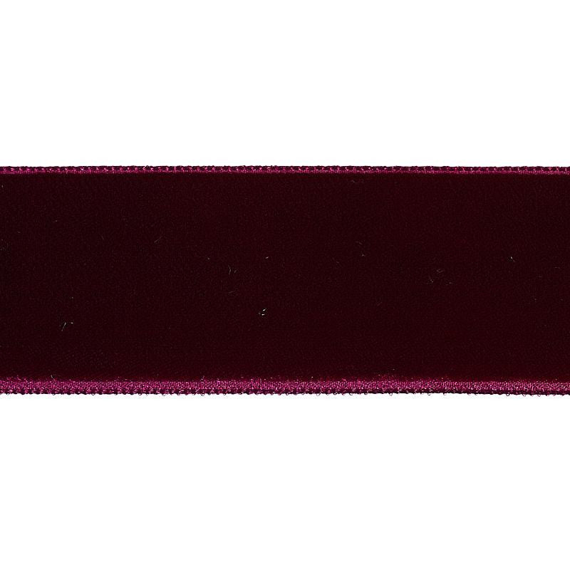 Velvet Tape Wide Aubergine 80968 by Schumacher Trim Perfect Basics: Velvet Tapes - Fabric Carolina -