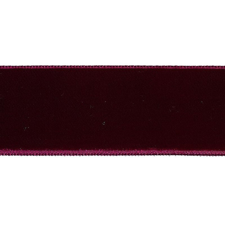 Velvet Tape Wide Aubergine 80968 by Schumacher Trim Perfect Basics: Velvet Tapes - Fabric Carolina -