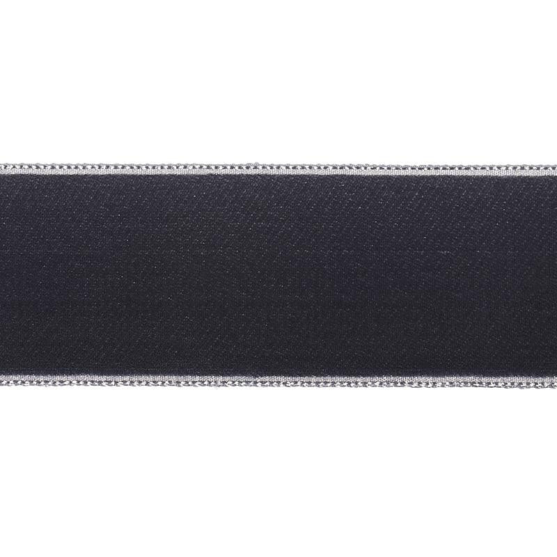 Velvet Tape Wide Graphite 80970 by Schumacher Trim Perfect Basics: Velvet Tapes - Fabric Carolina -
