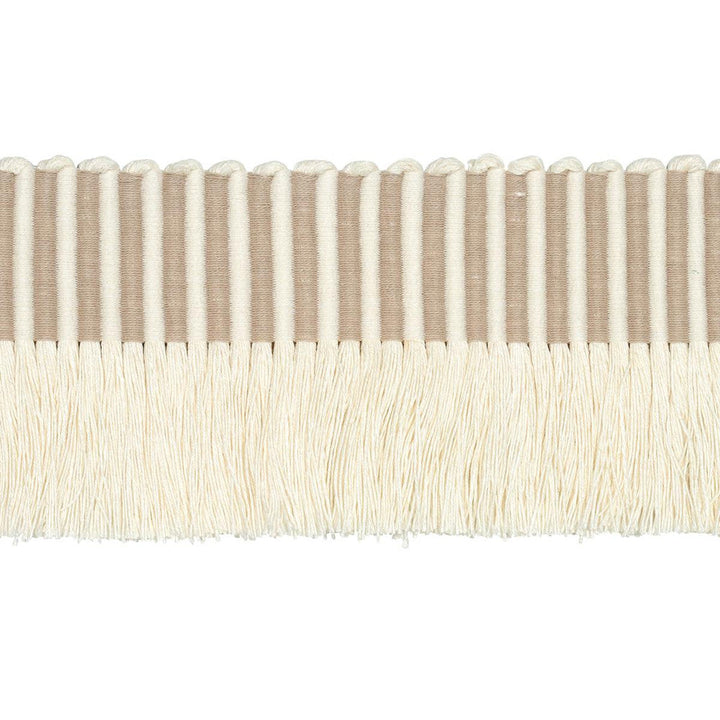 Graphic Fringe Ivory 81210 by Schumacher Designer Trim Embroidered And Embellished Trims - Swanky Fabrics -