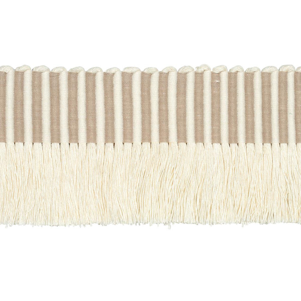 Graphic Fringe Ivory 81210 by Schumacher Trim Embroidered And Embellished Trims - Fabric Carolina -
