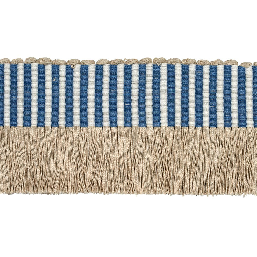Graphic Fringe Blue 81211 by Schumacher Trim Embroidered And Embellished Trims - Fabric Carolina -