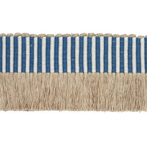 Graphic Fringe Blue 81211 by Schumacher Trim