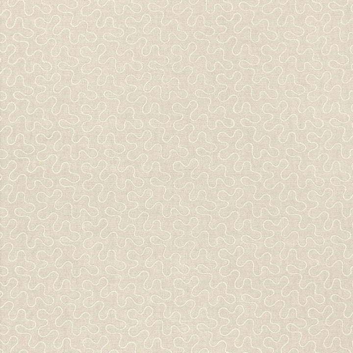 Meander Embroidery Linen 67601 by Schumacher Fabric AU NATUREL 2 See Sample INDIA . </p><p>Repeat: Horizontal: 6 1/2" (17CM) and Vertical: 4 1/4" (11CM) 51 3/4" WIDE (131CM) - Fabric Carolina -