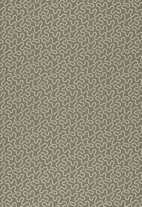 Meander Embroidery Peat 67602 by Schumacher Fabric