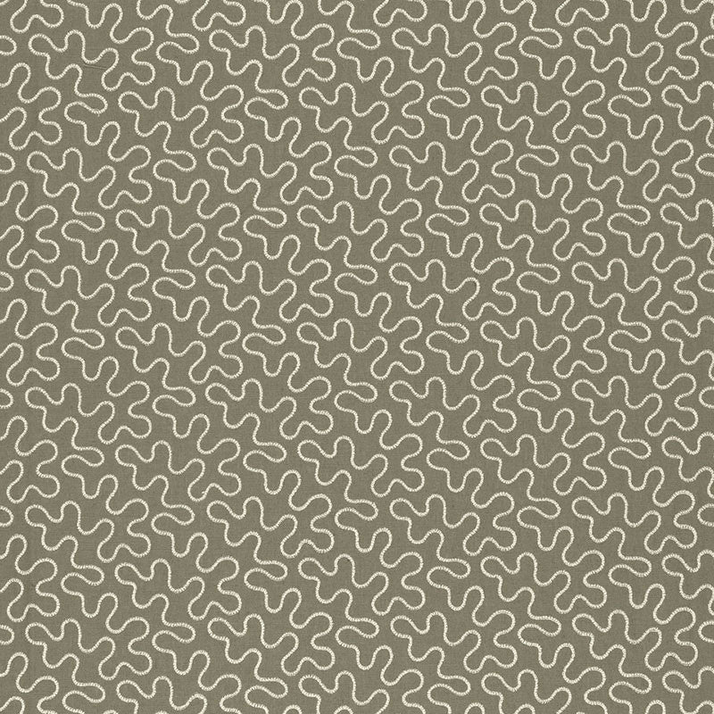 Meander Embroidery Peat 67602 by Schumacher Fabric AU NATUREL 2 See Sample INDIA . </p><p>Repeat: Horizontal: 6 1/2" (17CM) and Vertical: 4 1/4" (11CM) 51 3/4" WIDE (131CM) - Fabric Carolina -