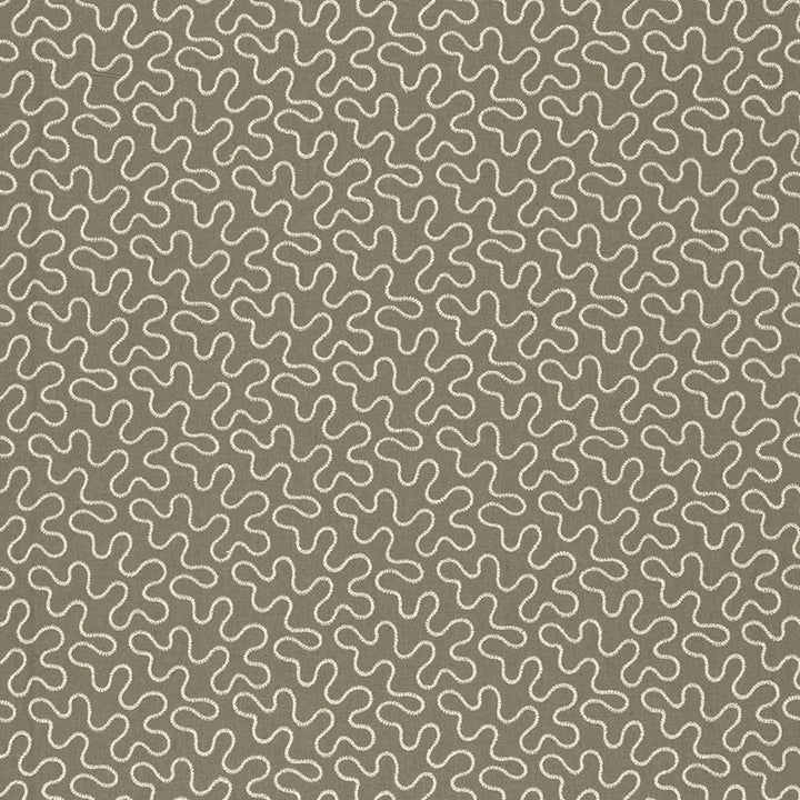 Meander Embroidery Peat 67602 by Schumacher Fabric AU NATUREL 2 See Sample INDIA . </p><p>Repeat: Horizontal: 6 1/2" (17CM) and Vertical: 4 1/4" (11CM) 51 3/4" WIDE (131CM) - Fabric Carolina -