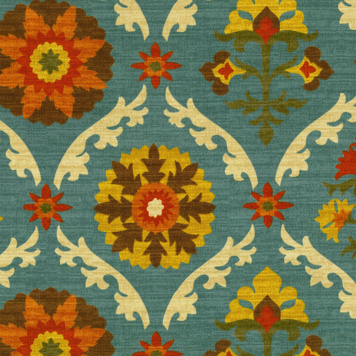 Mayan Medallion Adobe 676090 by Waverly Fabric - 100% Cotton CHINA 51000 Horizontal: 13.5 and Vertical: 9 54 - Fabric Carolina -