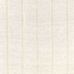 Elba Linen Stripe Ivory / Oat 67610 by Schumacher Fabric