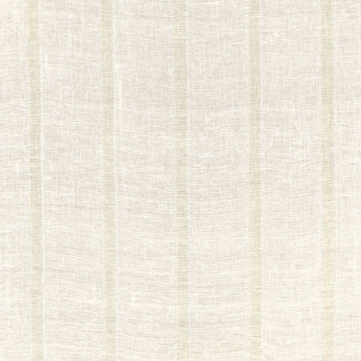 Elba Linen Stripe Ivory / Oat 67610 by Schumacher Fabric ESSENTIALS: SHEERS & CASEMENTS I See Sample INDIA . </p><p>Repeat: Horizontal: 5 5/8" (14CM) and Vertical: - 50 1/4" WIDE (128CM) - Fabric Carolina -