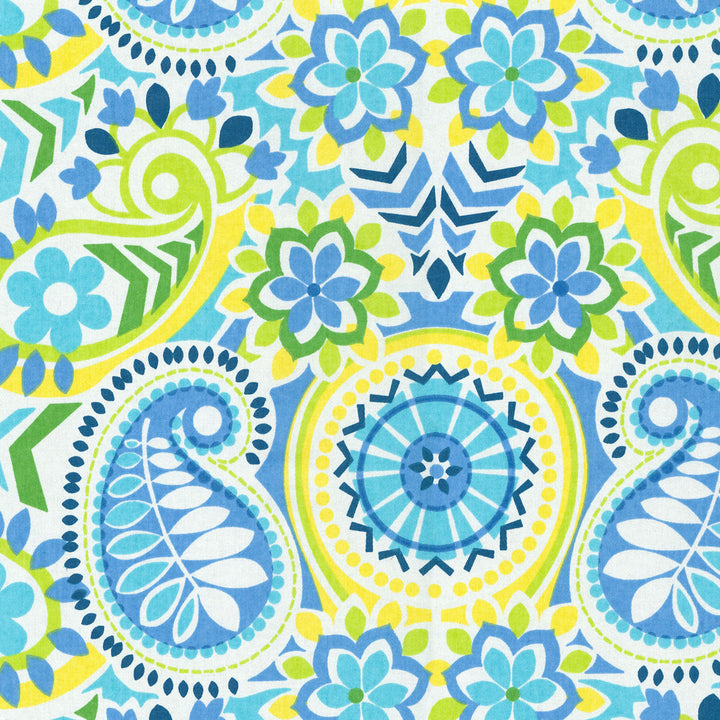 Paisley Prism BLUEBELL 676501 by Waverly Fabric - 100% POLYESTER Horizontal: 18 and Vertical: 13.5 54 - Fabric Carolina -
