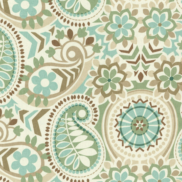 Paisley Prism Latte 676503 by Waverly Fabric - 100% COTTON USA Horizontal: 18 and Vertical: 13.5 54 - Fabric Carolina -